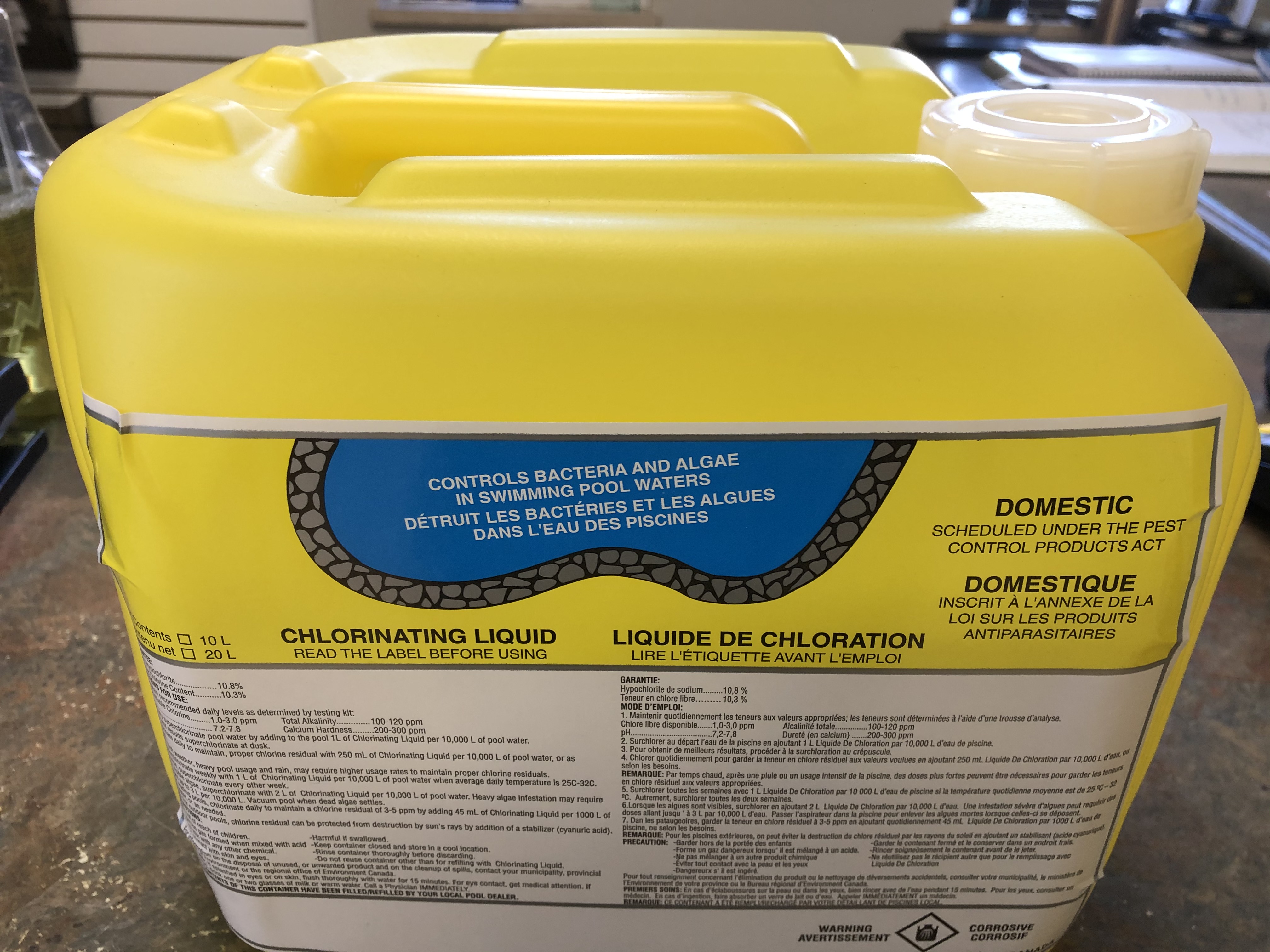 10L Liquid Chlorine